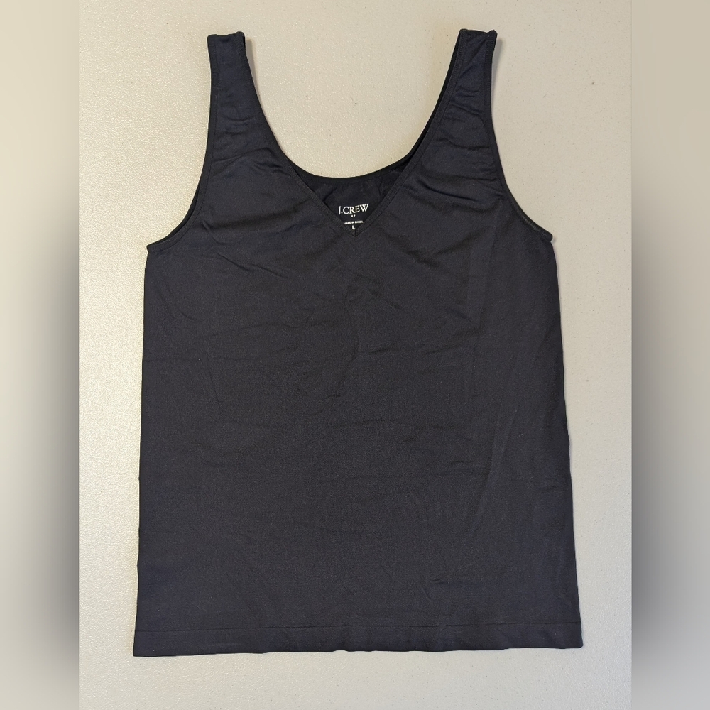 J. Crew black tank top, large